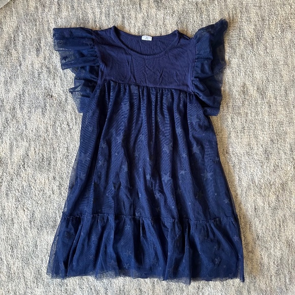 EGG New York Girls Star Tulle Overlay Dress 8 - Picture 1 of 3